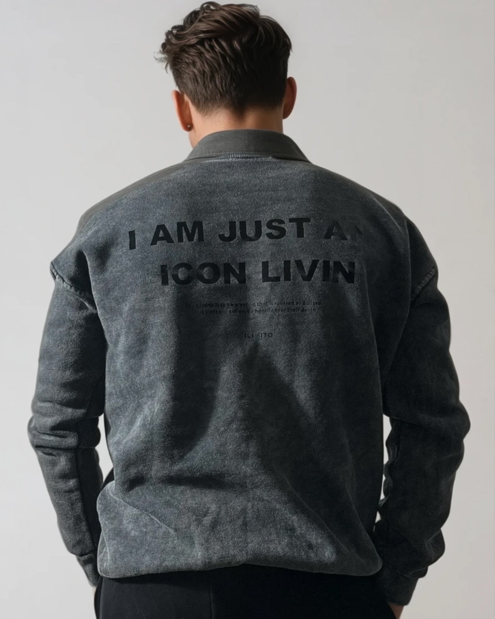 Printed washed sweatshirt ILIMITO