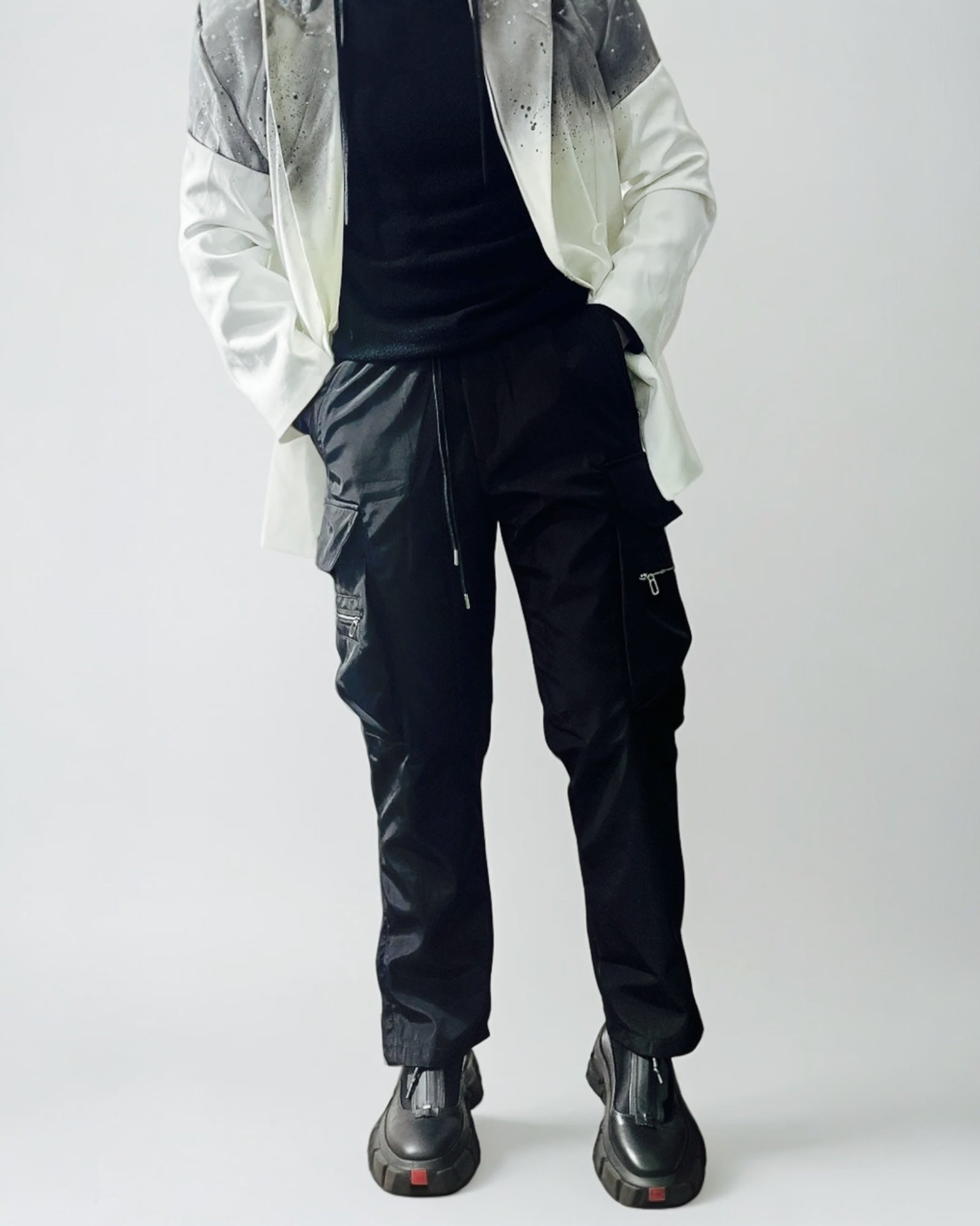 Satin Cargo Regular Fit Pants ILIMITO