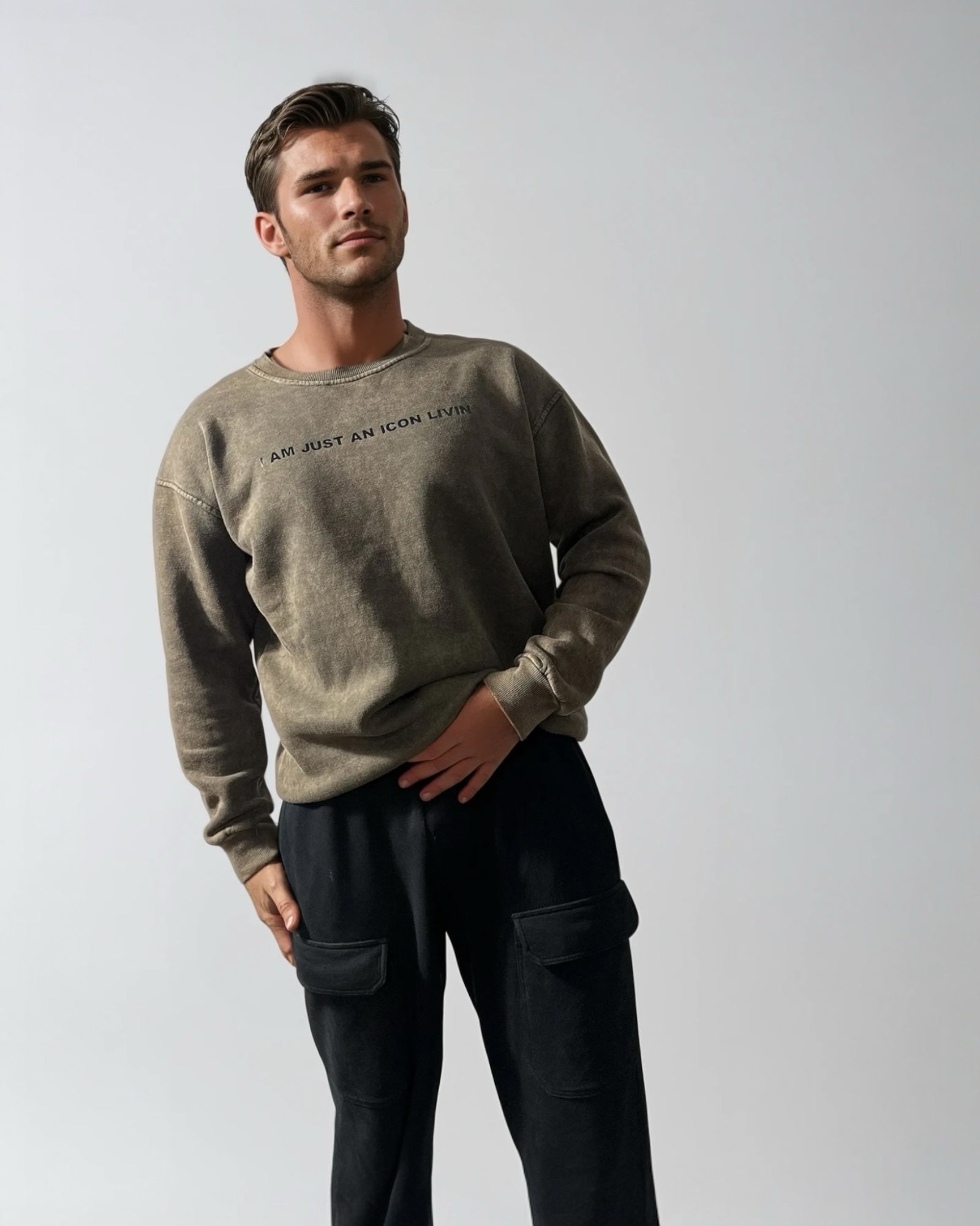 Printed washed sweatshirt ILIMITO