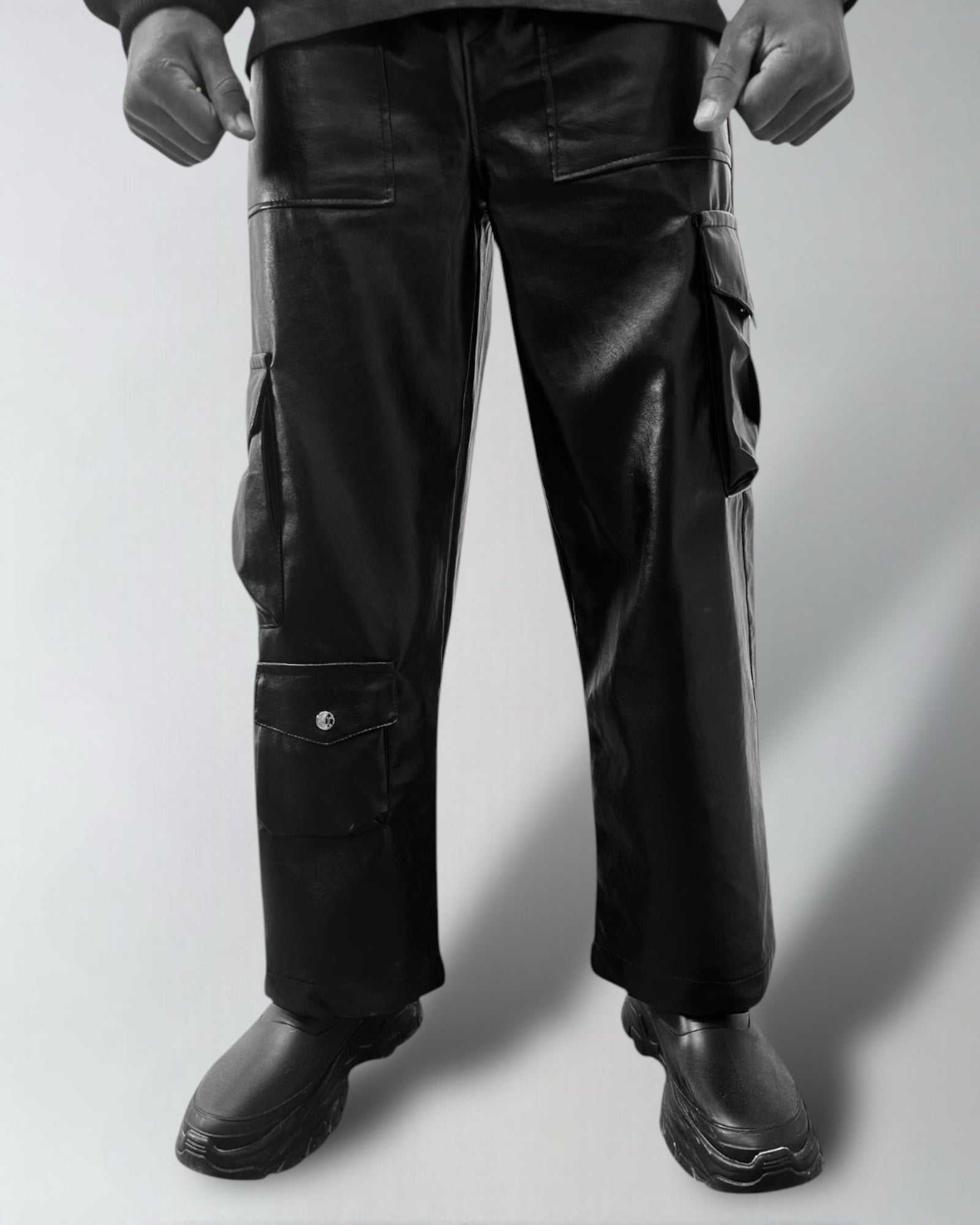 Straight fit faux leather trousers ILIMITO