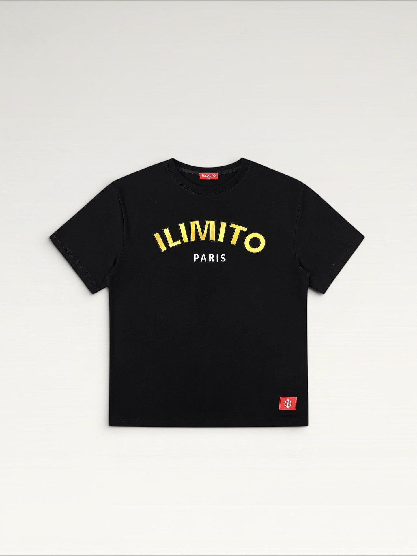 ILIMITO Gold Logo Black T-shirt ILIMITO