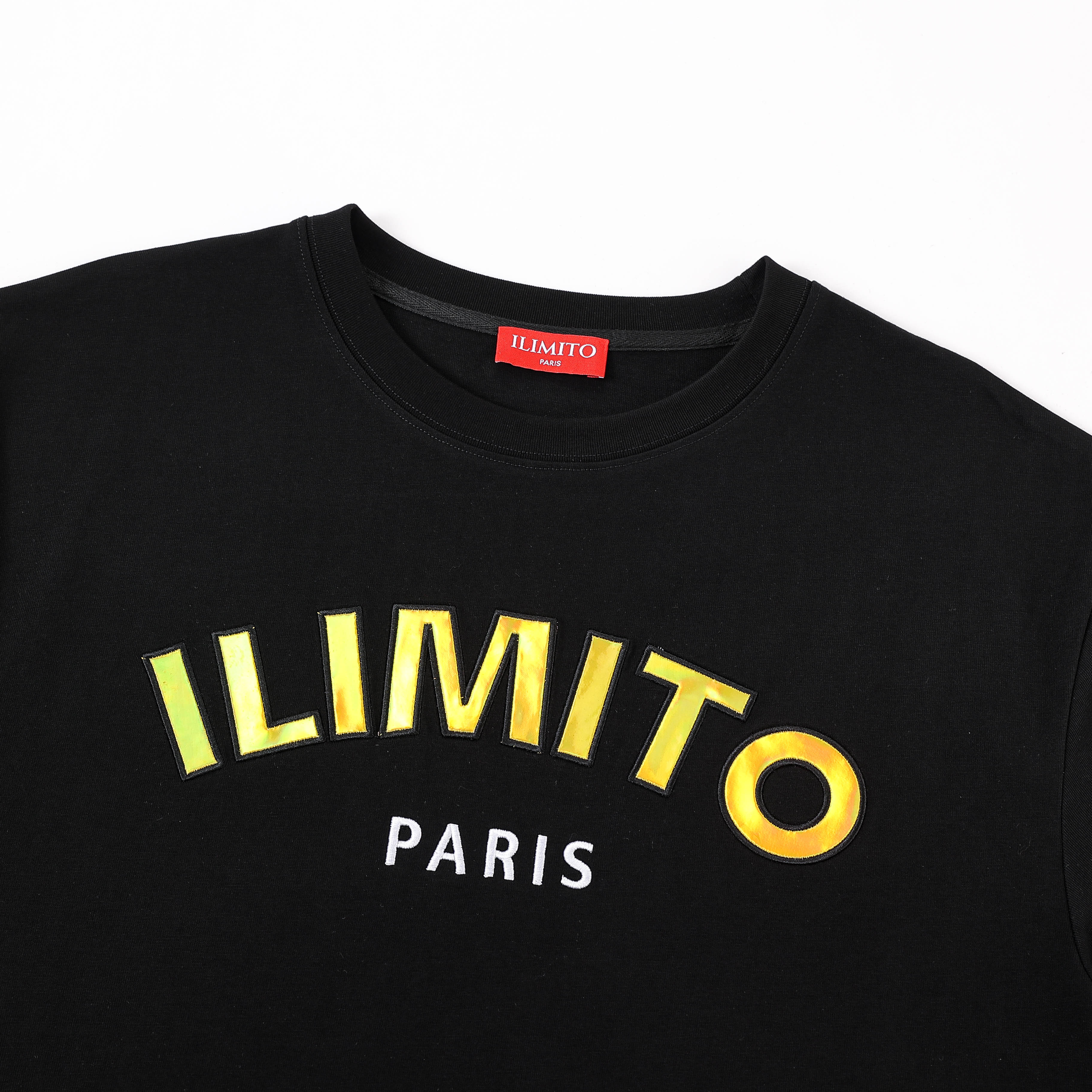 ILIMITO Gold Logo Black T-shirt ILIMITO