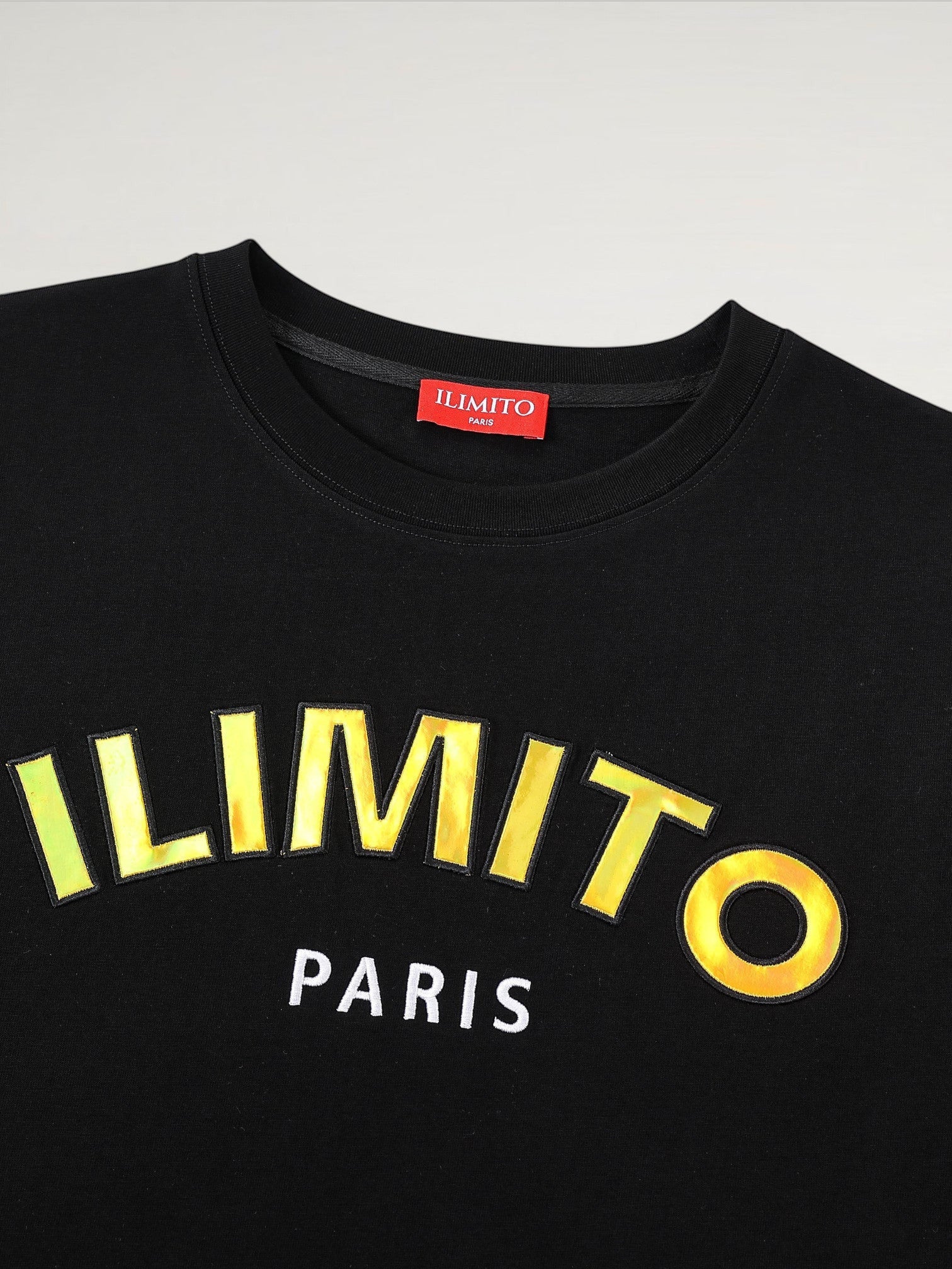 ILIMITO Gold Logo Black T-shirt ILIMITO