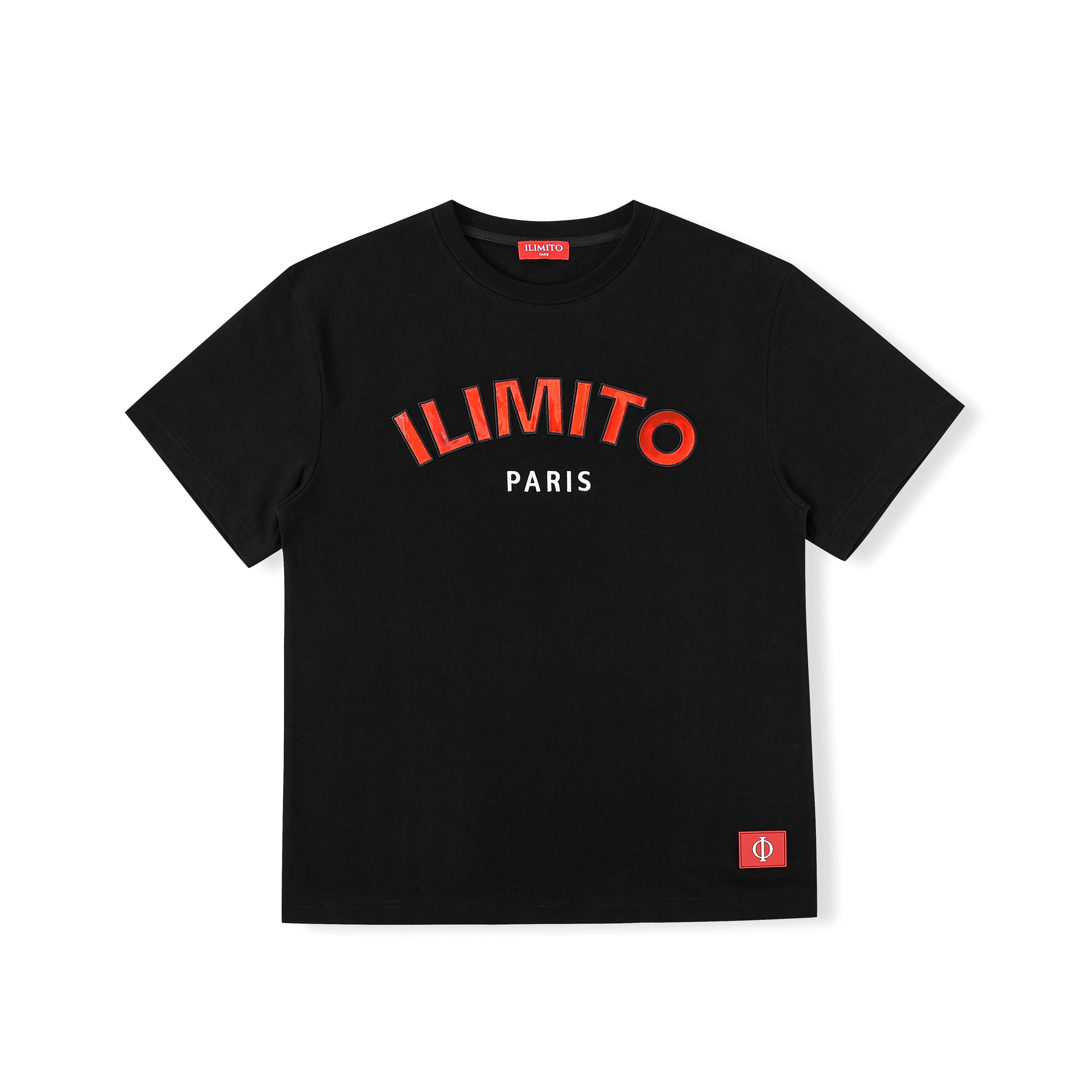 ILIMITO Red Logo Black T-shirt ILIMITO