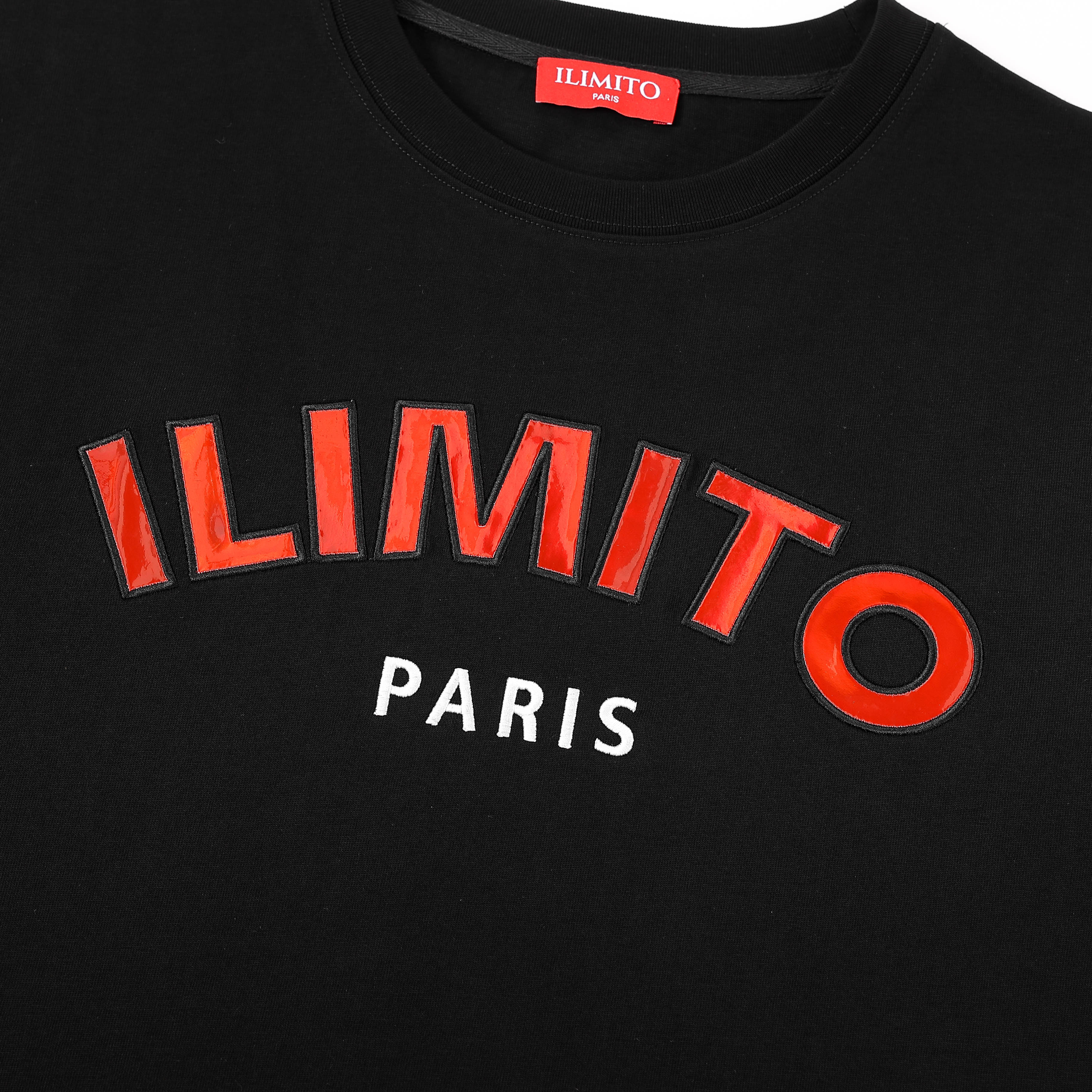 ILIMITO Red Logo Black T-shirt ILIMITO