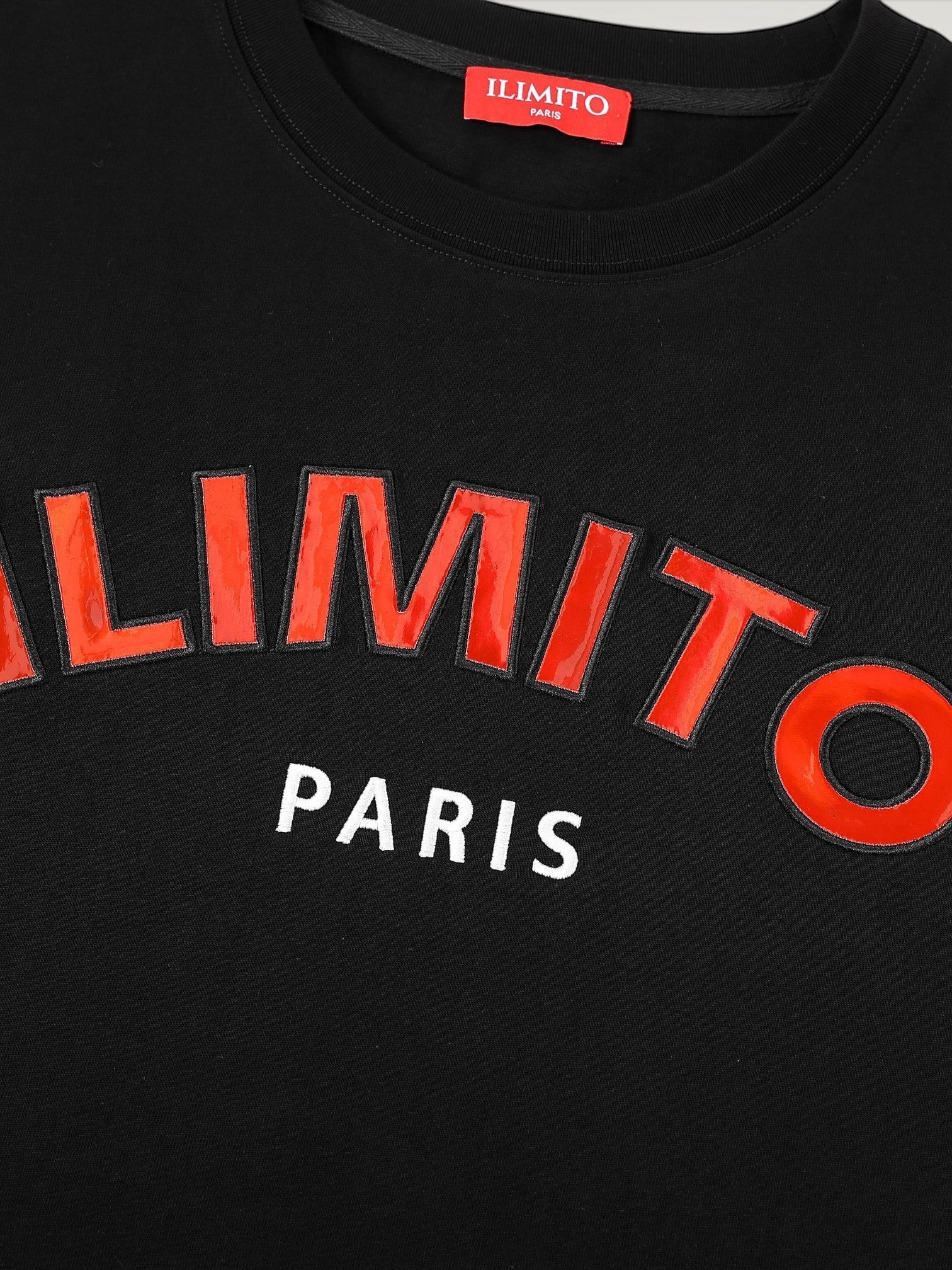 ILIMITO Red Logo Black T-shirt ILIMITO