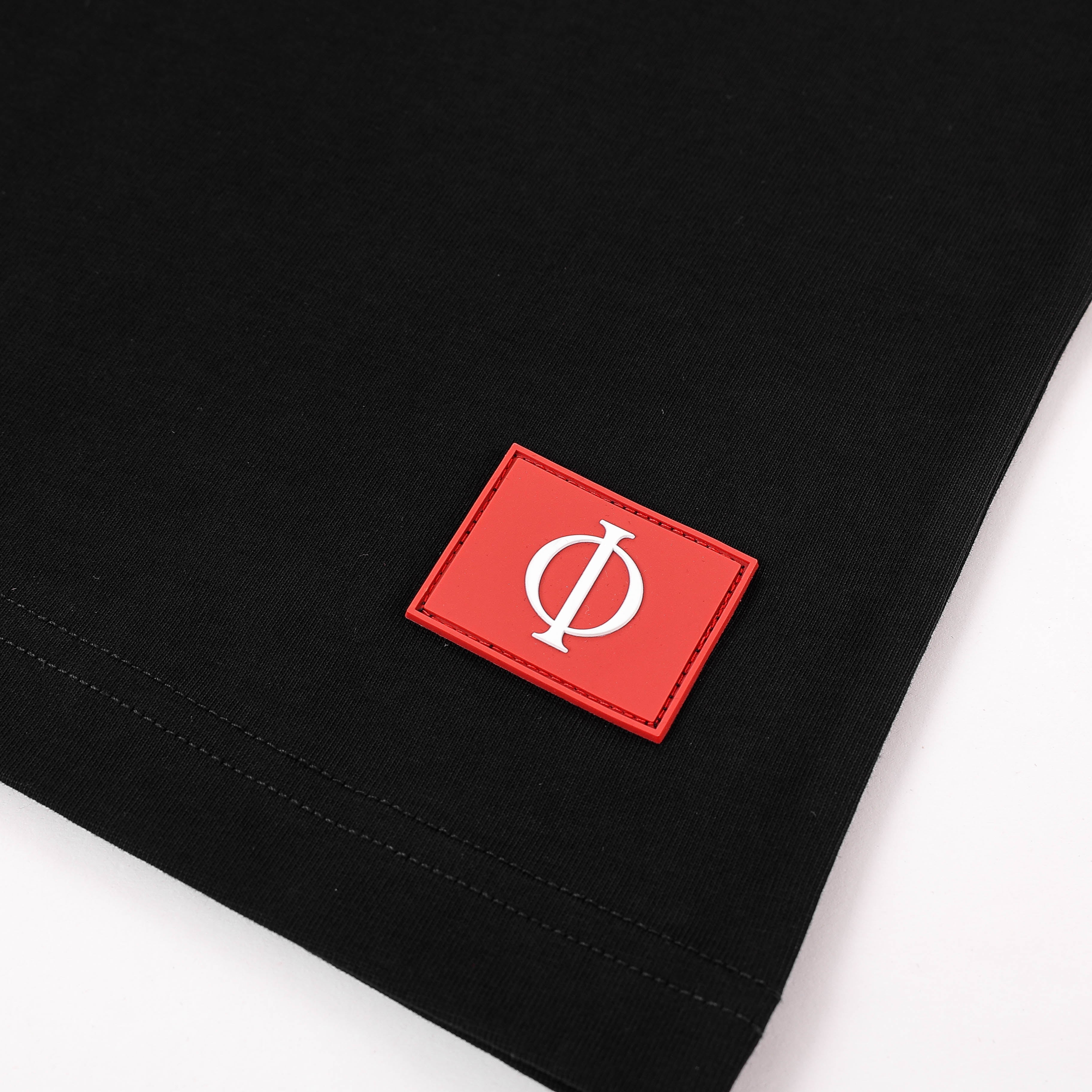 ILIMITO Red Logo Black T-shirt ILIMITO