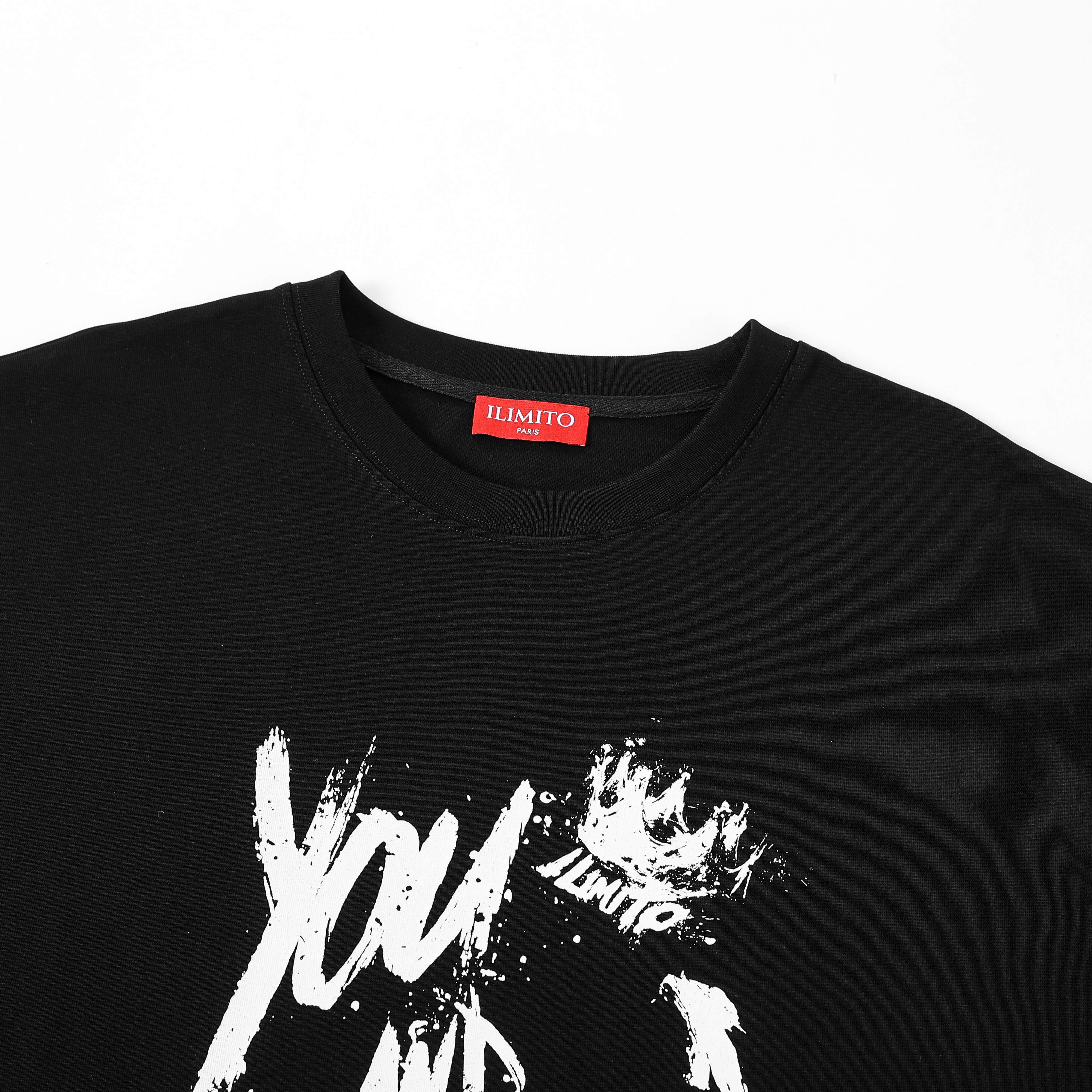 Graffiti You And Me Black T-shirt ILIMITO