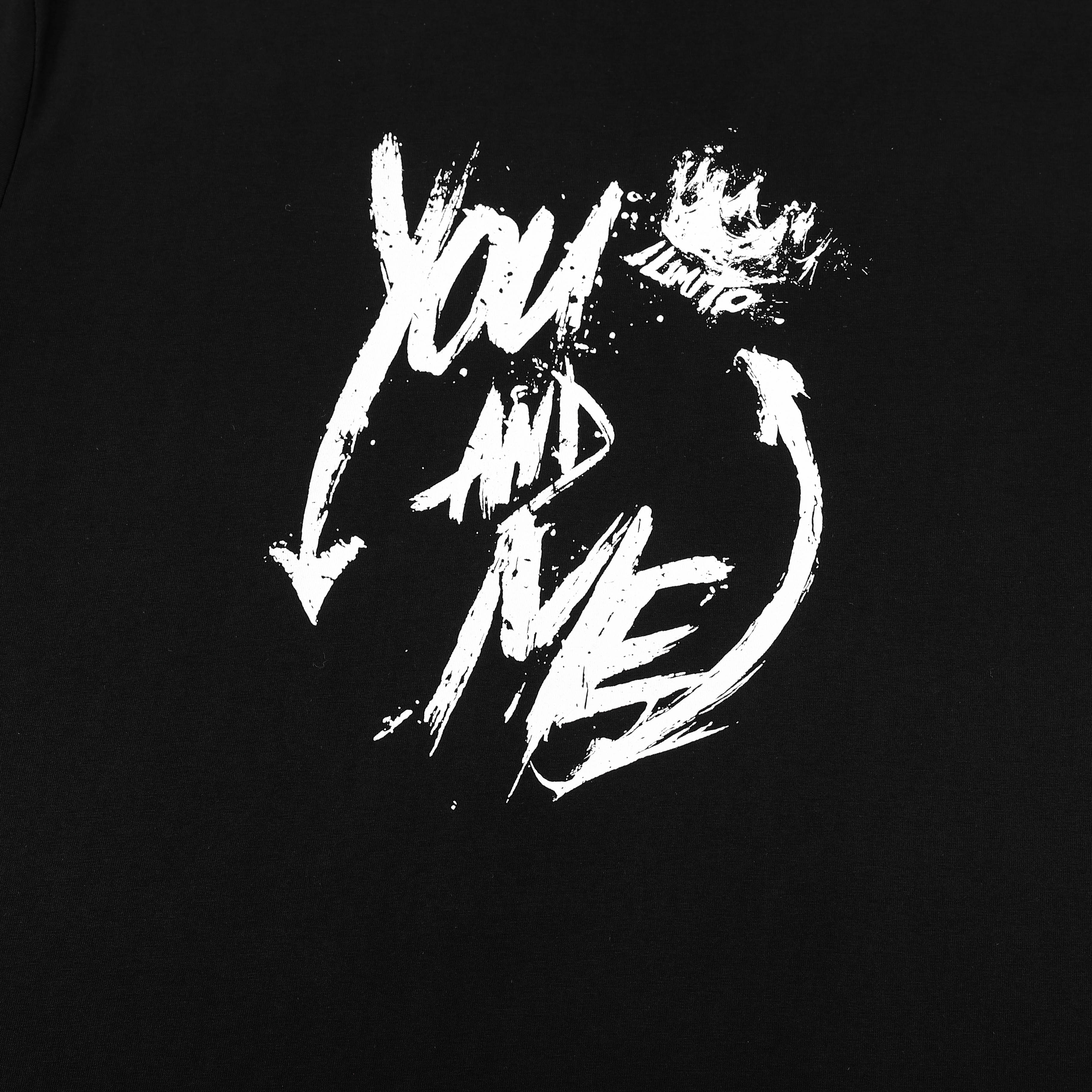 Graffiti You And Me Black T-shirt ILIMITO