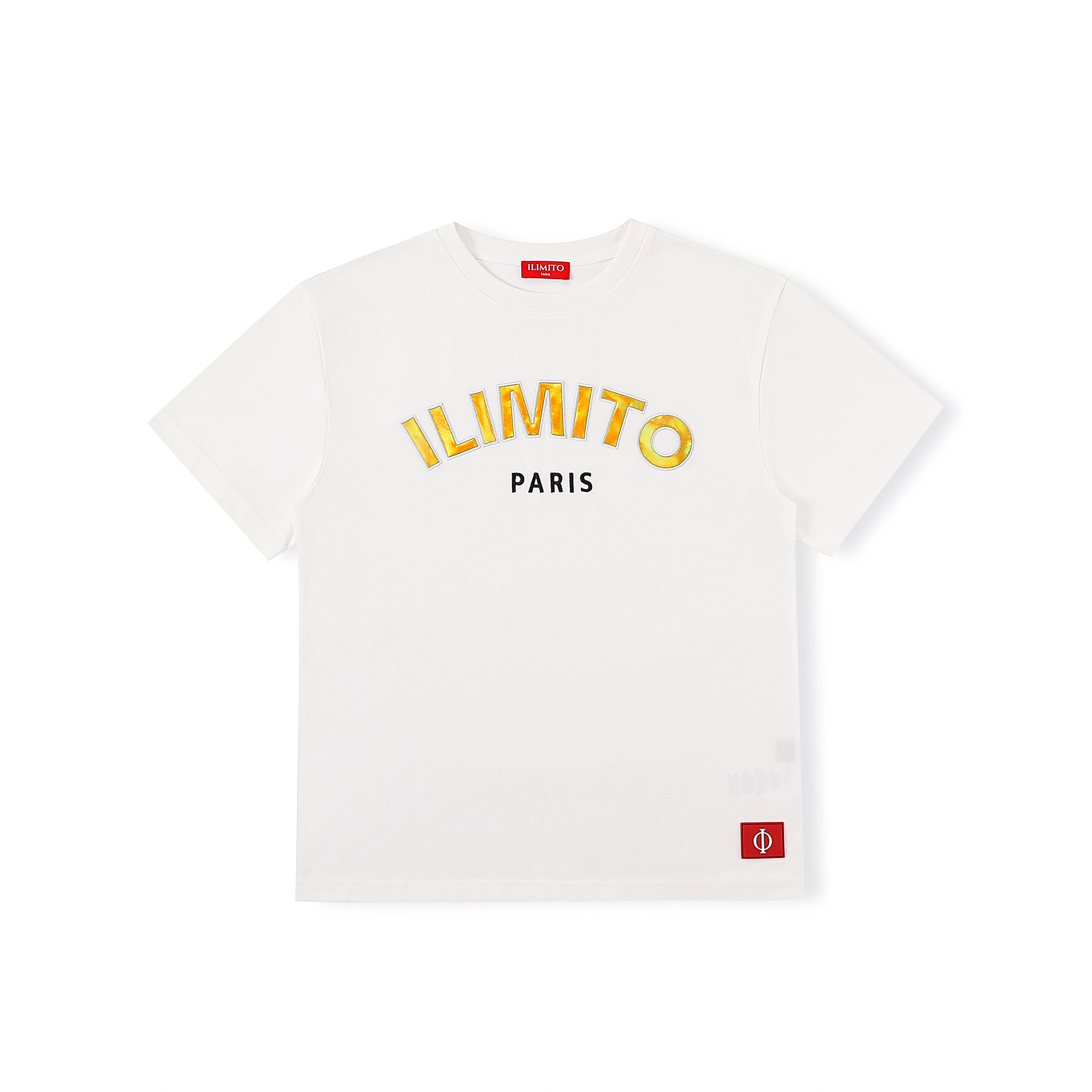 ILIMITO Gold Logo White T-shirt ILIMITO