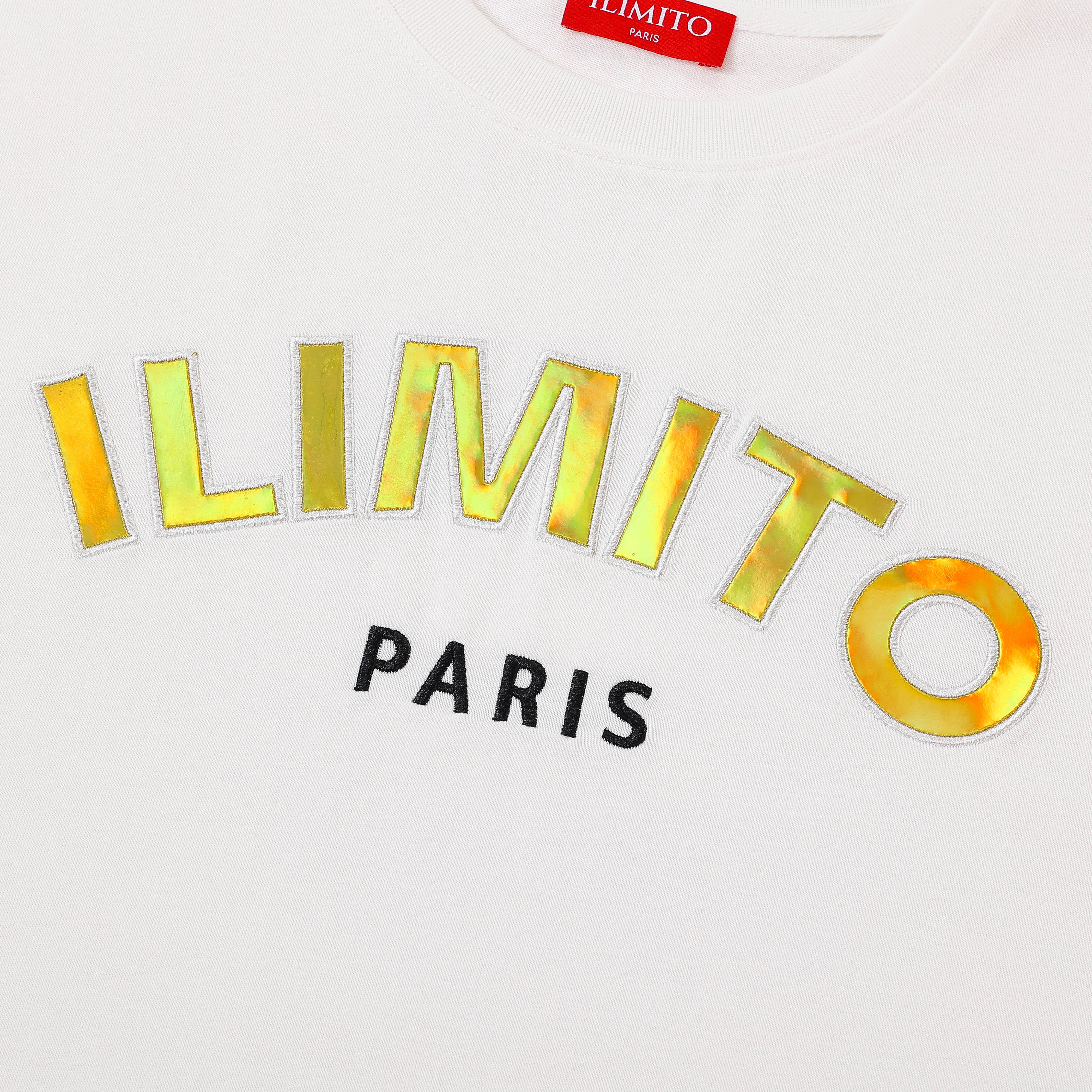 ILIMITO Gold Logo White T-shirt ILIMITO