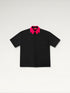 Two-Tone Collar Shirt – Black &amp; Pink ILIMITO