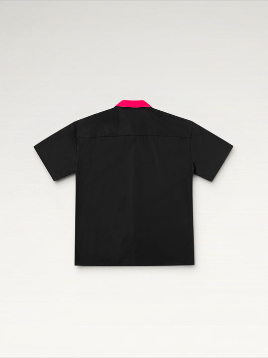 Two-Tone Collar Shirt – Black &amp; Pink ILIMITO