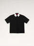 Two-Tone Collar Shirt – Black & White ILIMITO