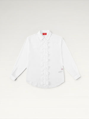 Sheer Ruffle Shirt