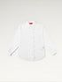 Sheer Ruffle Shirt - White Ma boutique