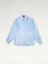 Metallic Silk Shirt Sky Blue Ma boutique