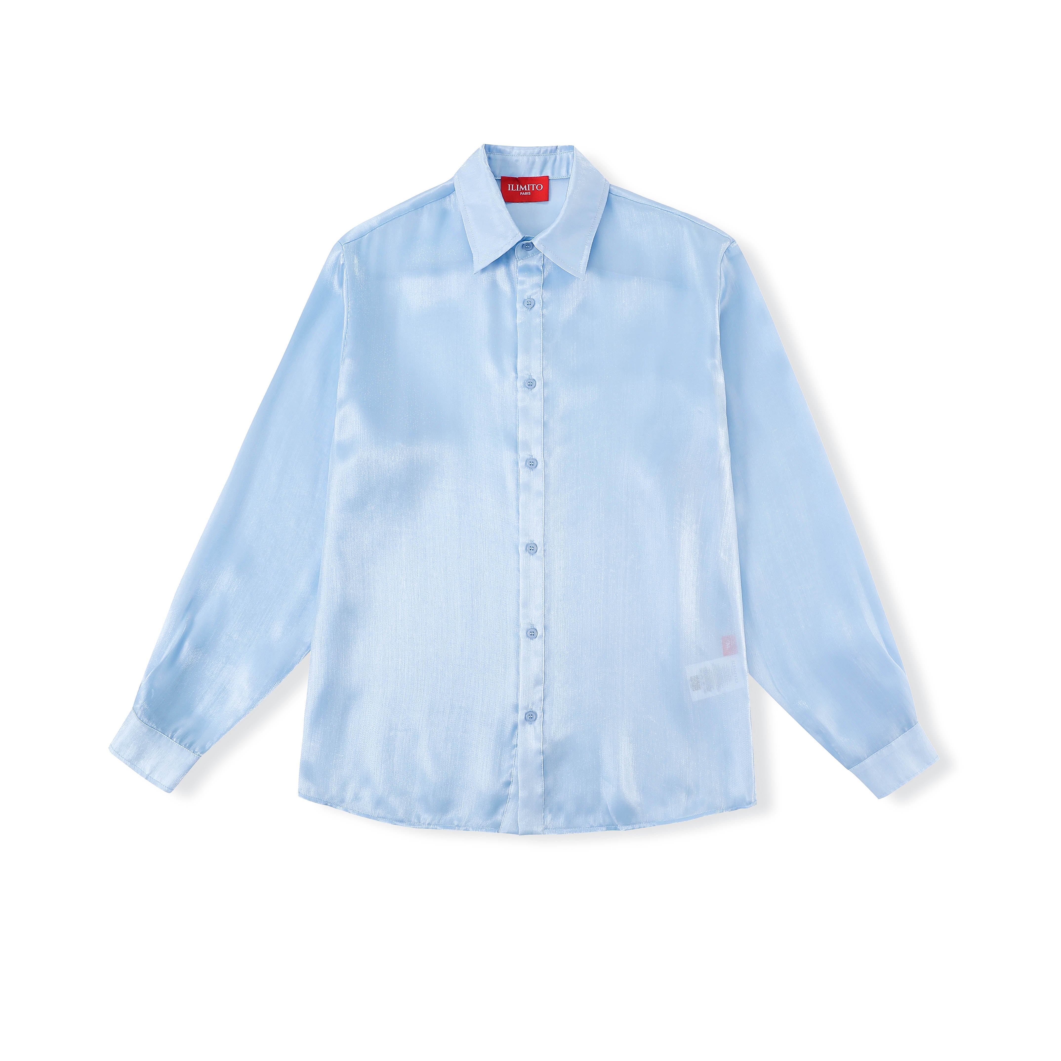 Metallic Silk Classic Shirt Ma boutique