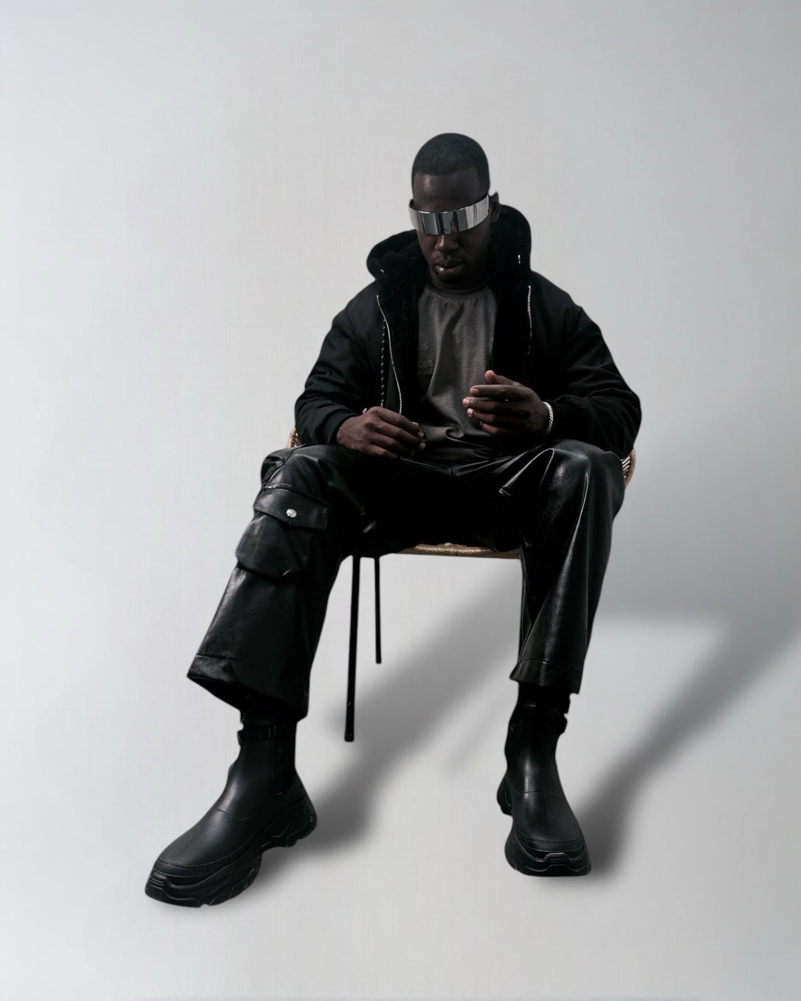 Straight fit faux leather trousers ILIMITO