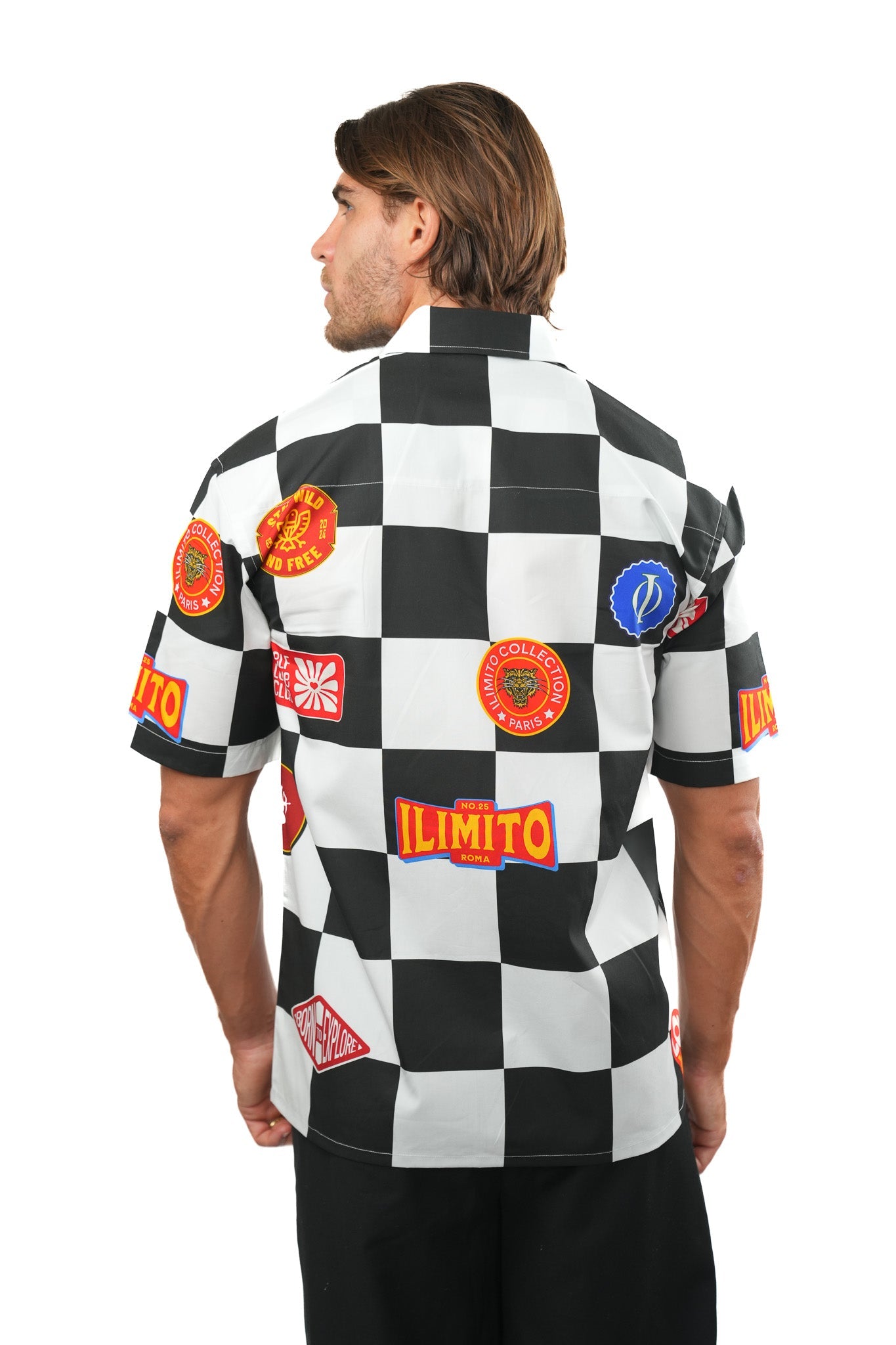 Chess Print Cotton Shirt Ma boutique