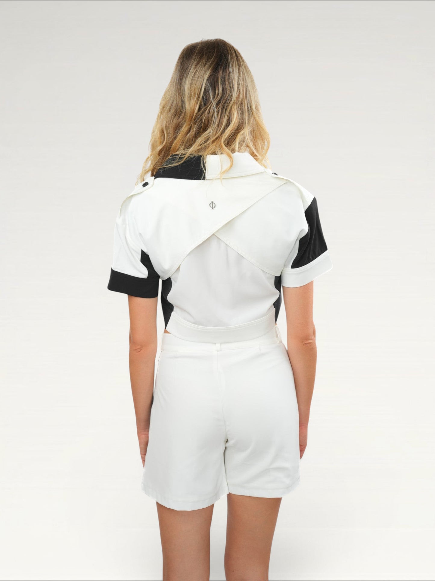 Patchwork Tailored Shorts Ma boutique