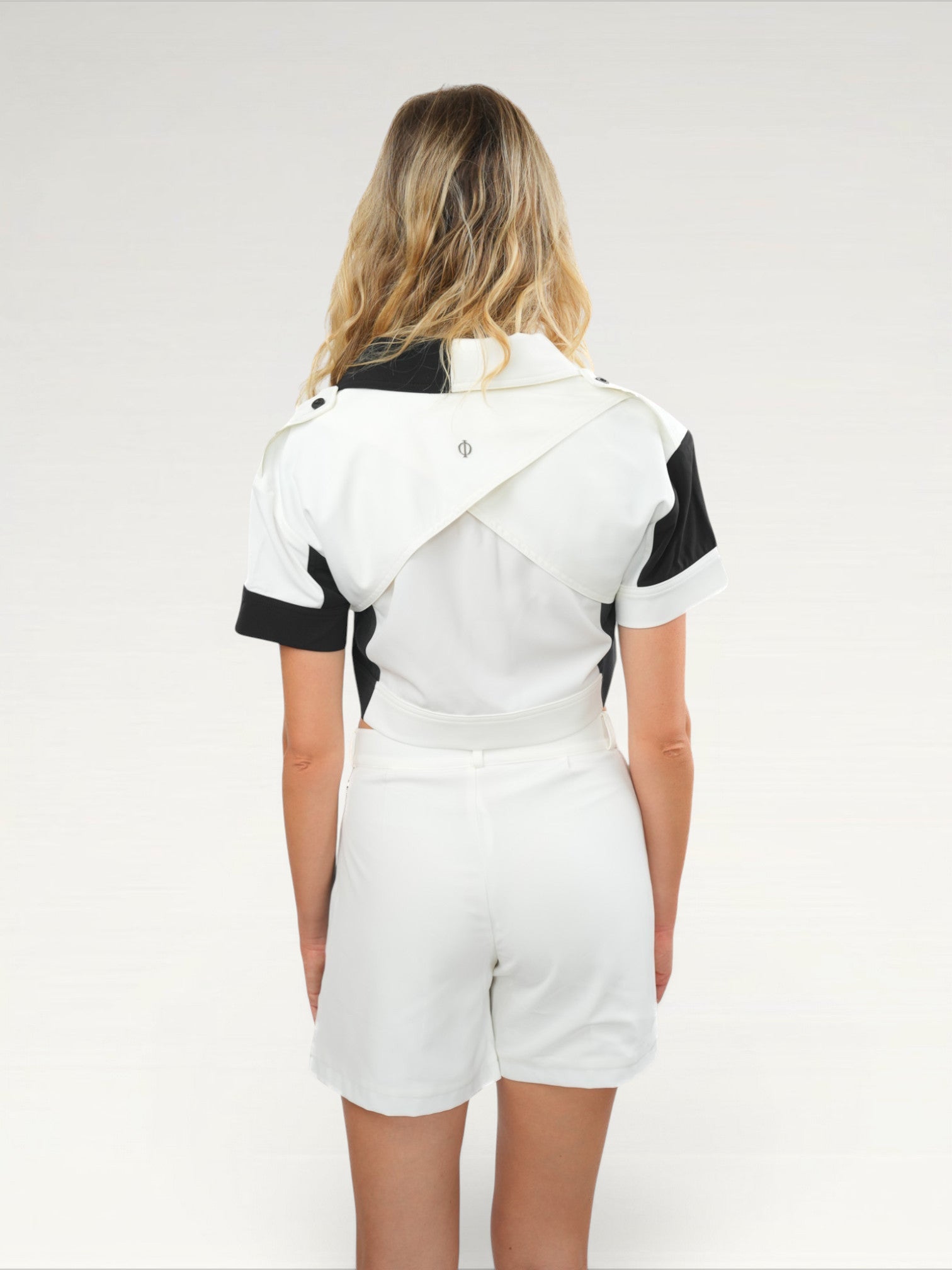 Patchwork Tailored Shorts Ma boutique