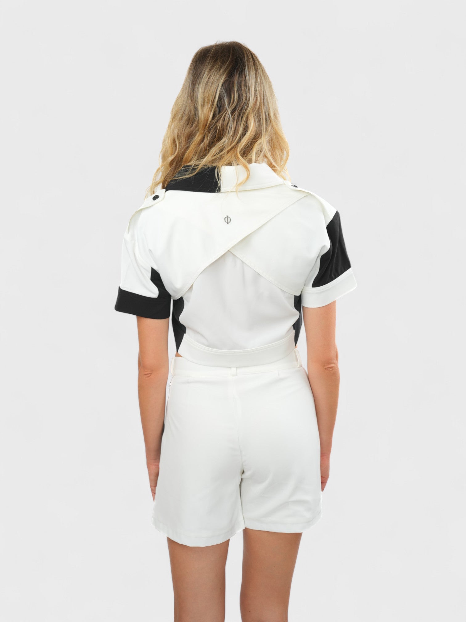 Patchwork Tailored Shorts Ma boutique