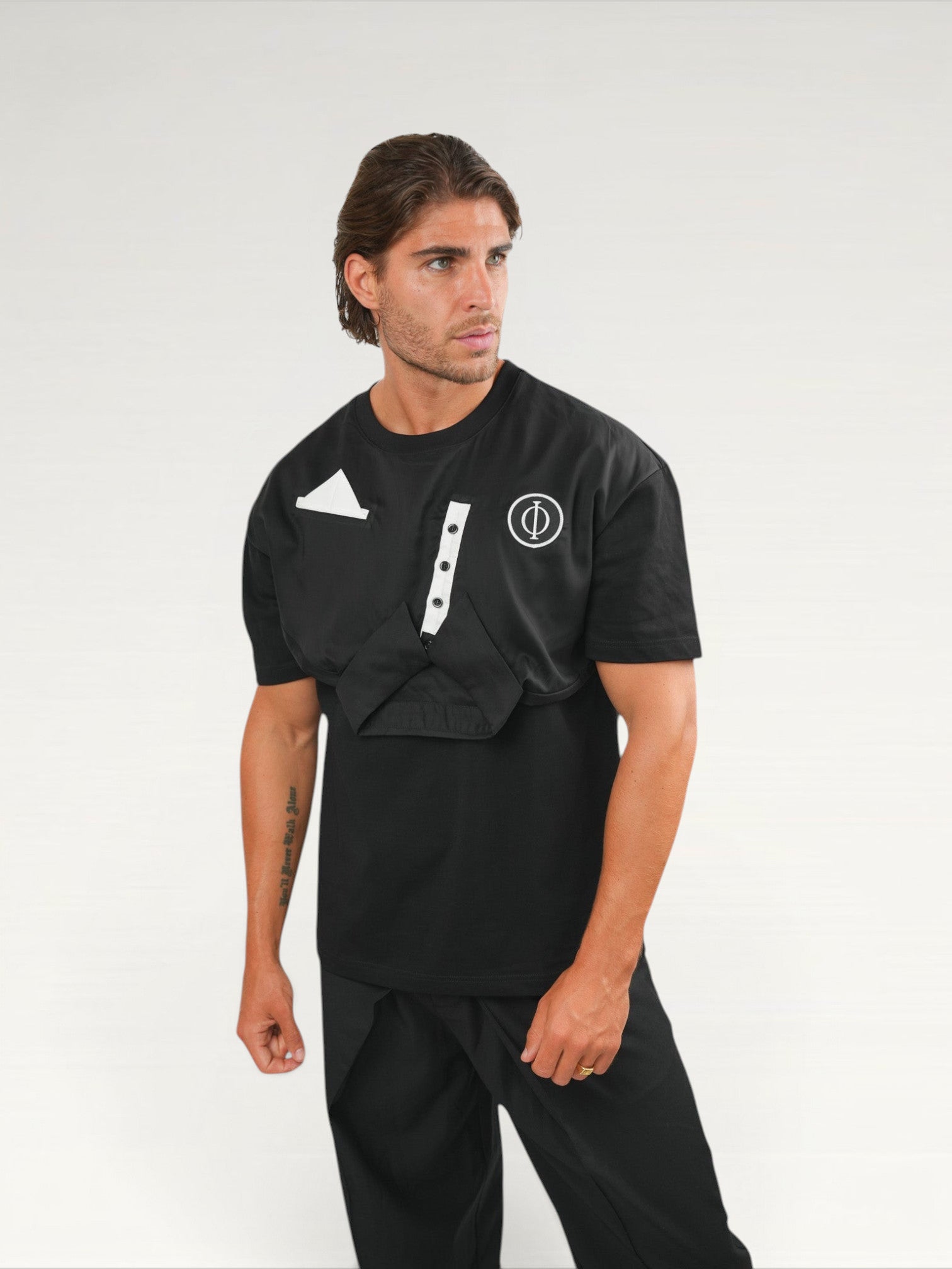 Phantom Polo T-shirt Black ILIMITO