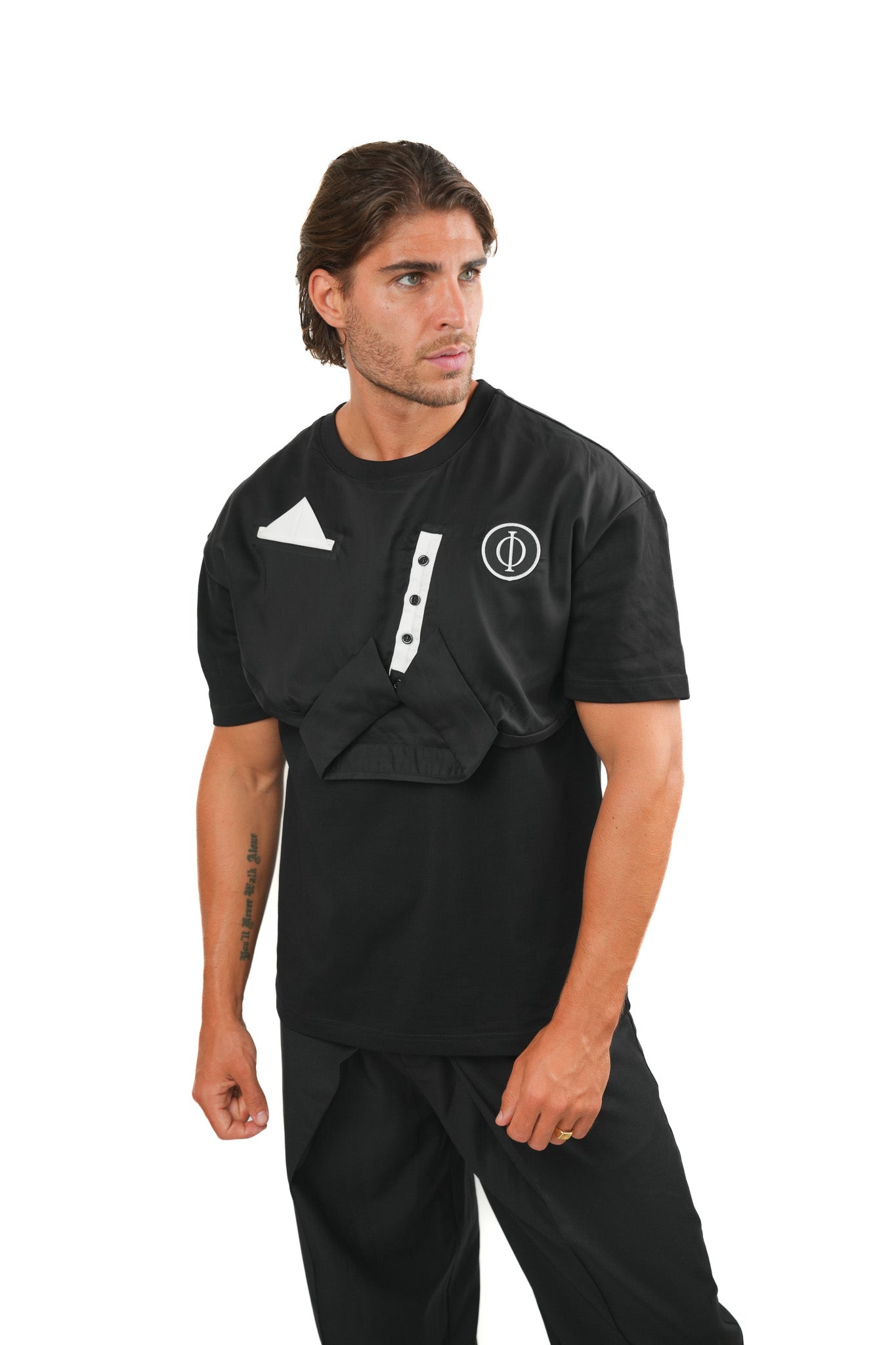 Phantom Polo T-shirt Black ILIMITO