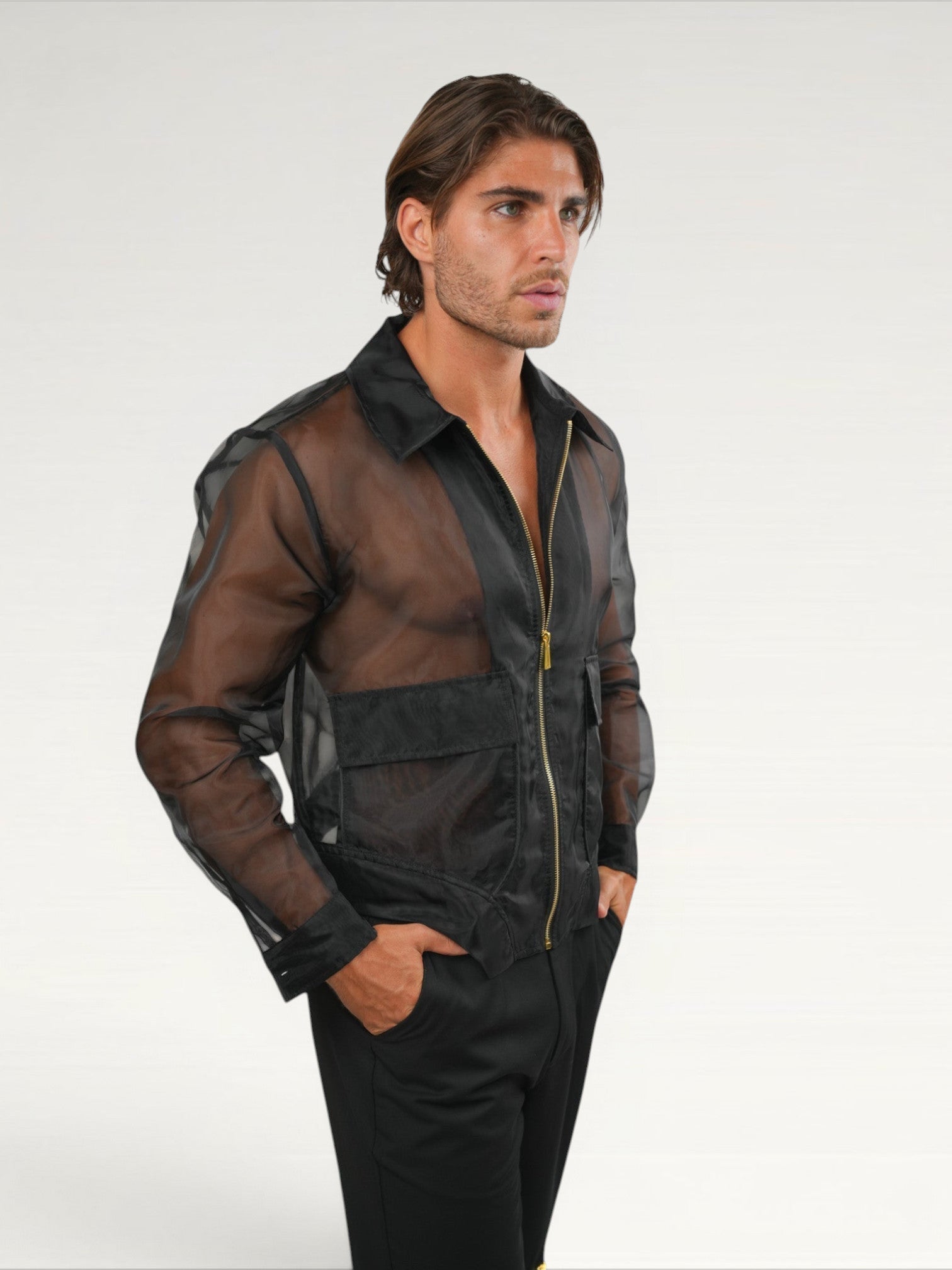 Sheer Technical Jacket Ma boutique