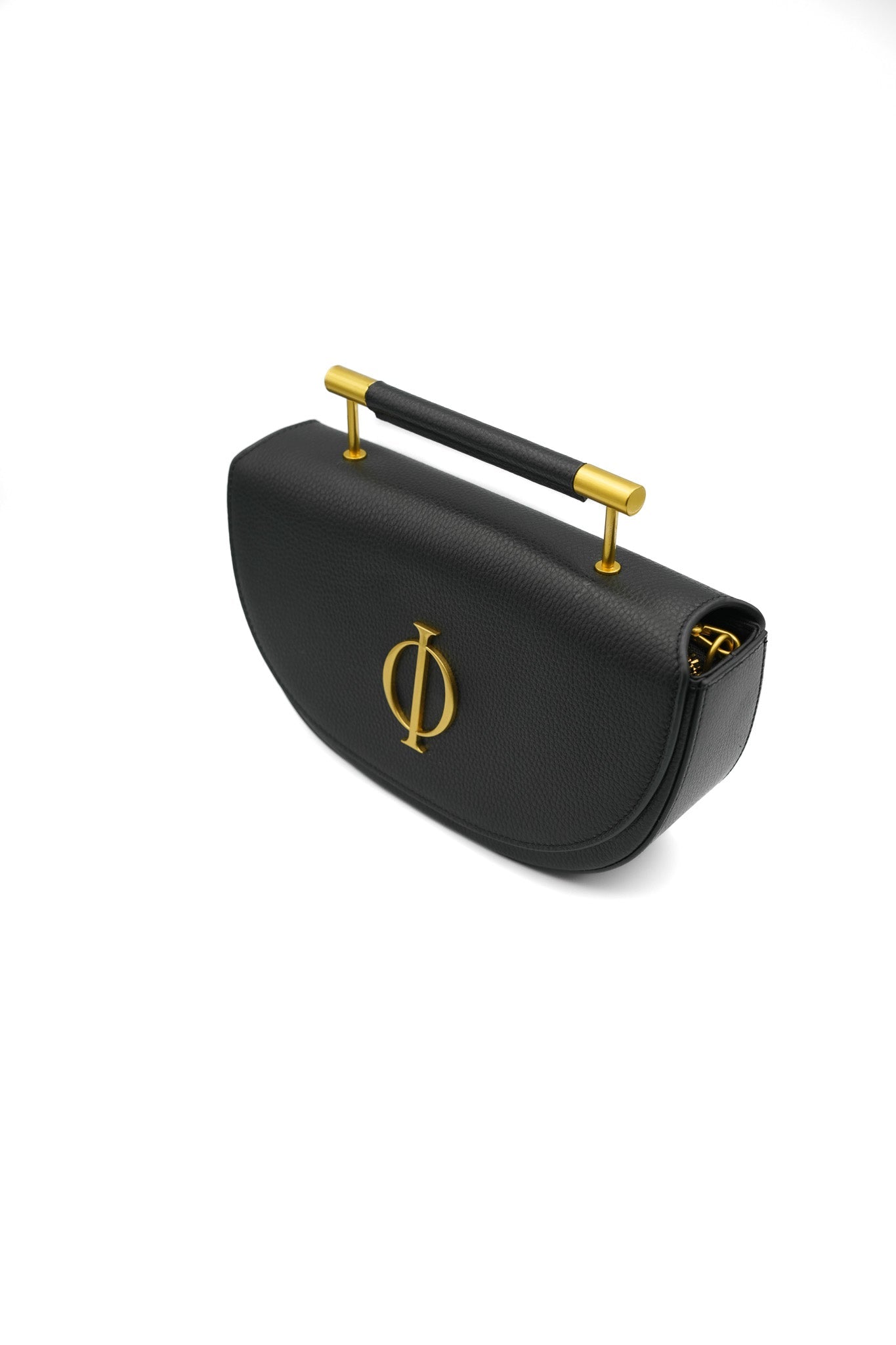 Black Grained Leather Bag – Roman Edition ILIMITO