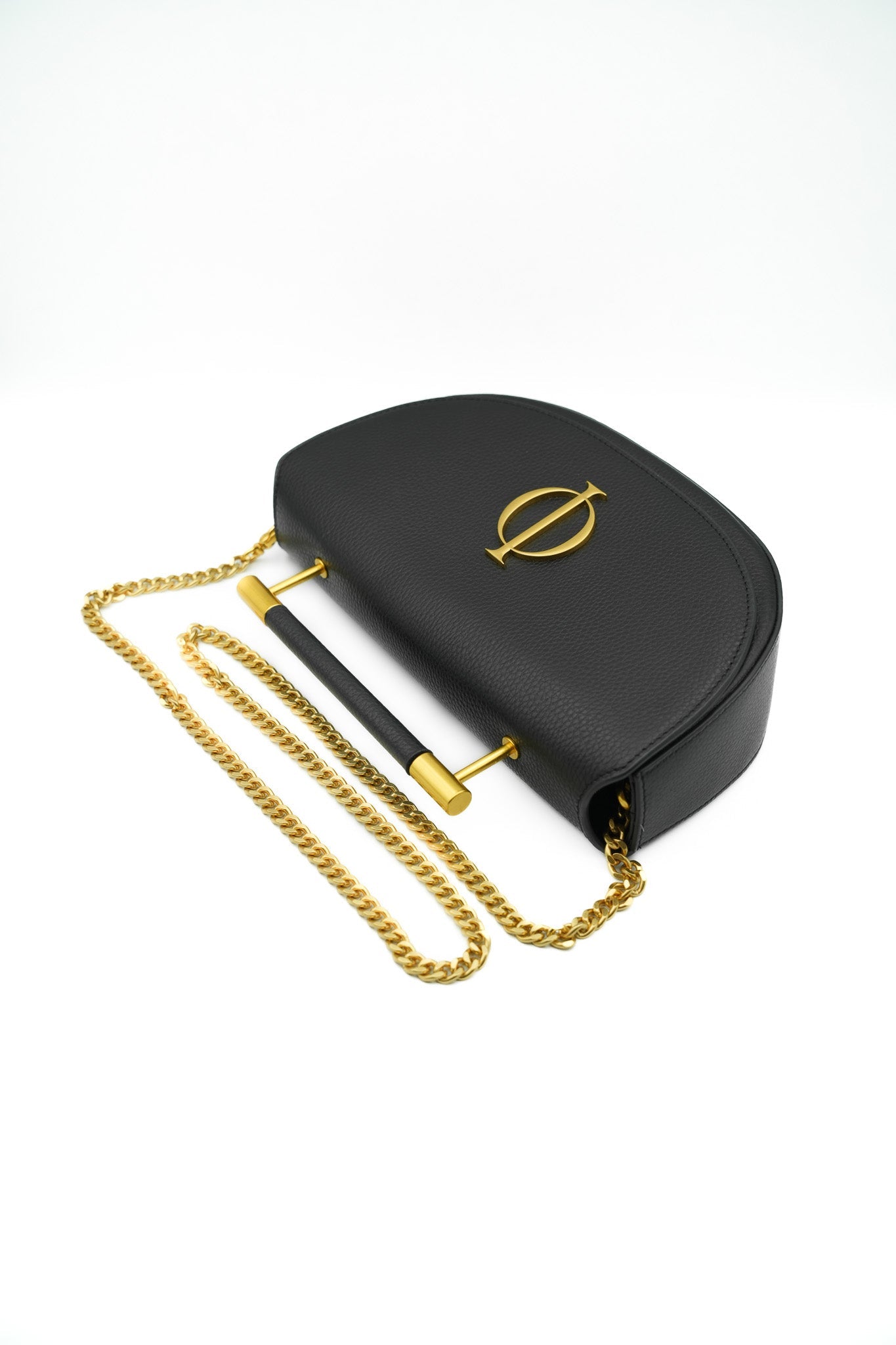 Black Grained Leather Bag – Roman Edition ILIMITO