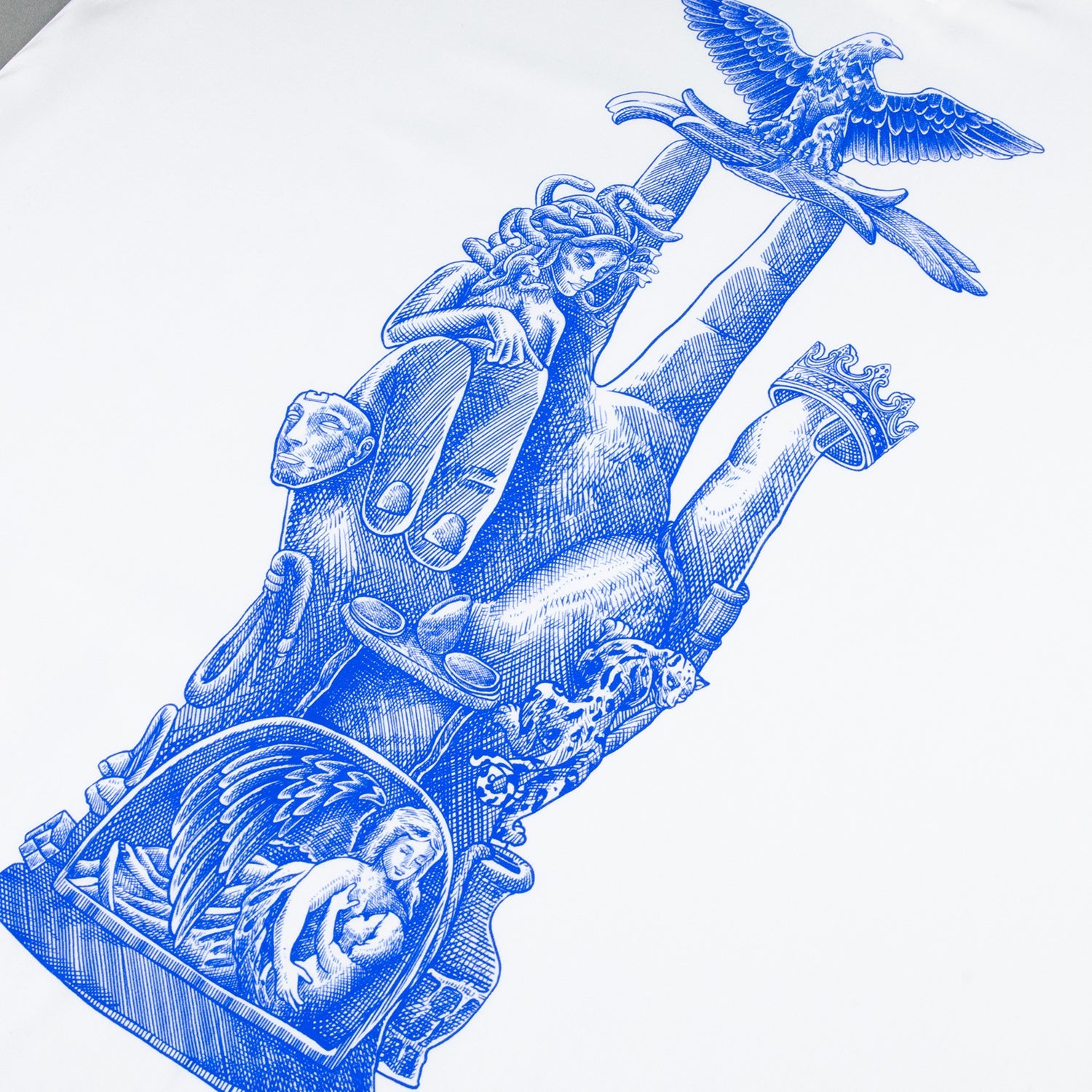 Imperial Blue Print Shirt Ma boutique
