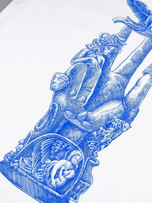 Imperial Blue Print Shirt Ma boutique