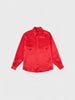 Metallic Silk Shirt - Red