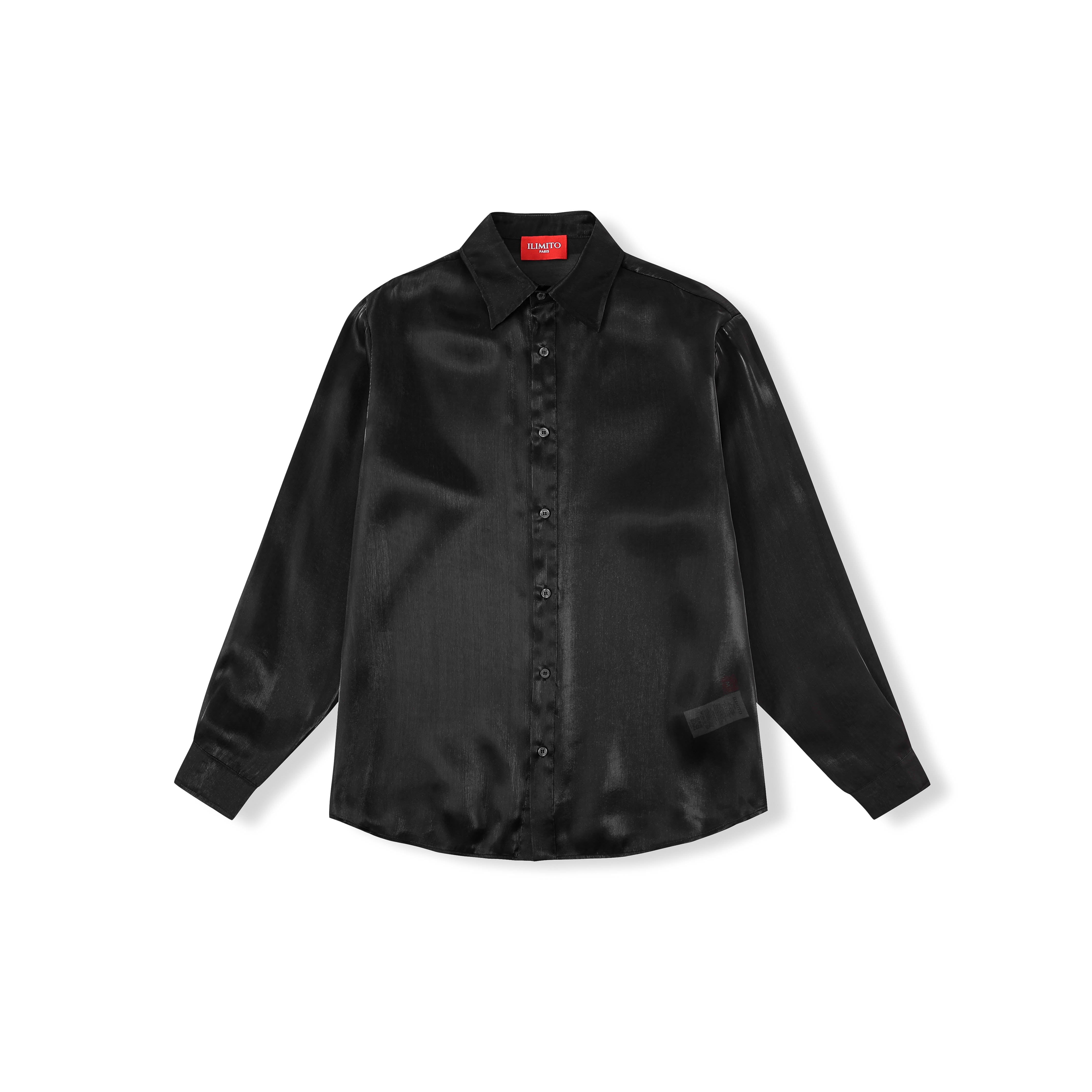 Metallic Silk Classic Shirt Ma boutique