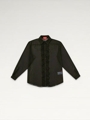 Sheer Ruffle Shirt