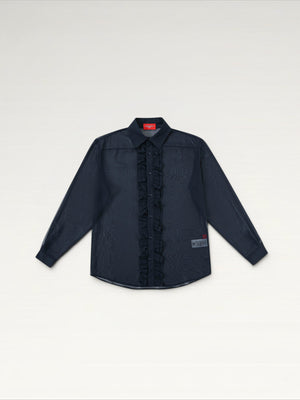 Sheer Ruffle Shirt