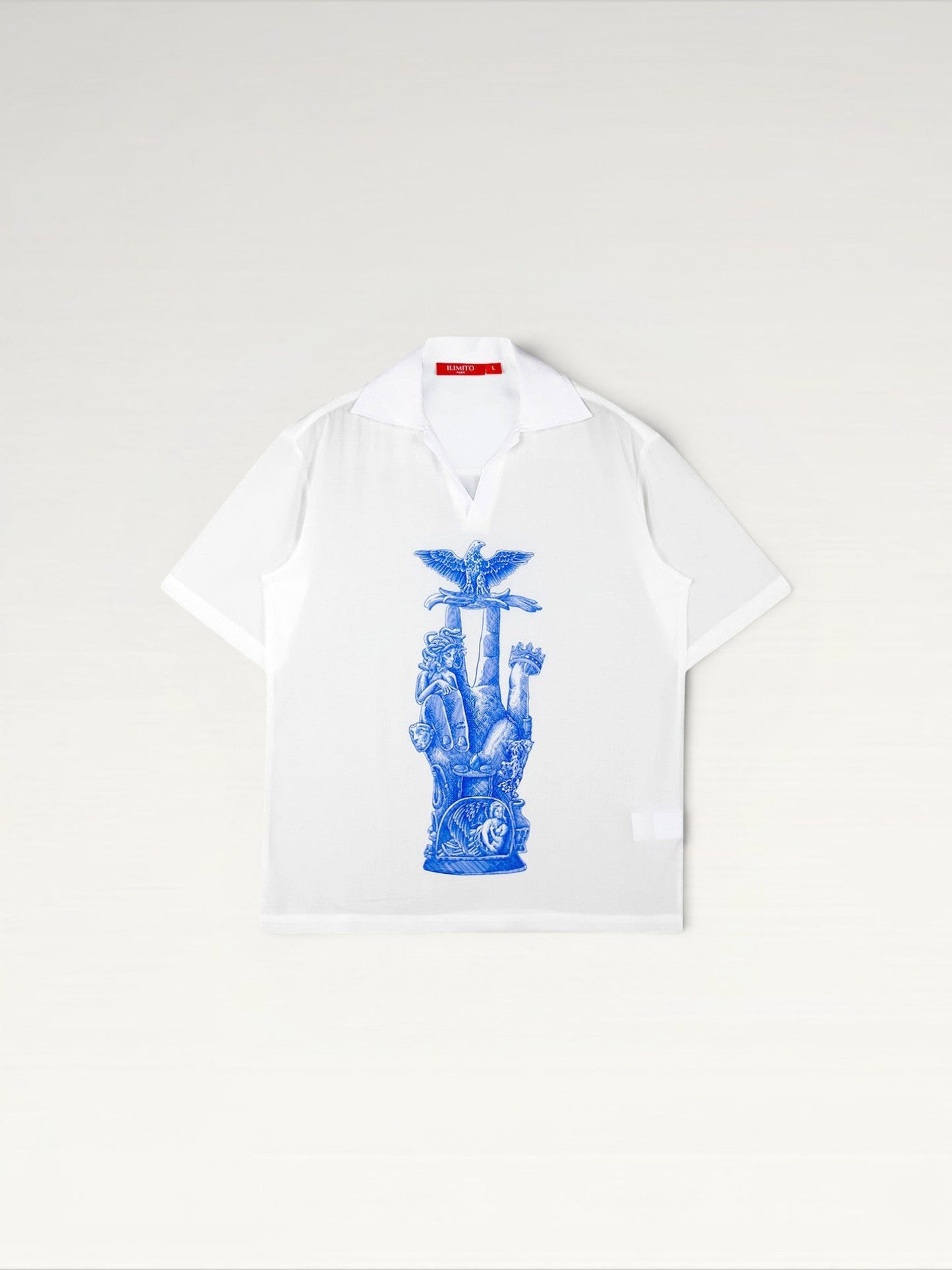 Imperial Blue Print Shirt Ma boutique